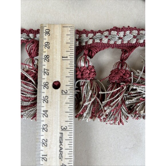 8+Yards Stuning Craft Curtain Sewing Tassel Fringe Trim PomPom Tassel Upholstery - Picture 4 of 6